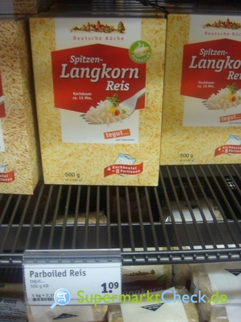 Foto von Deutsche Küche Tegut Langkorn Reis