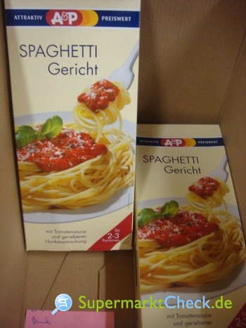 Foto von A&P Spaghetti Gericht 