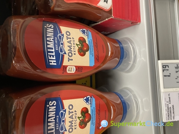 Foto von Hellmanns Tomaten Ketchup, zuckerreduziert