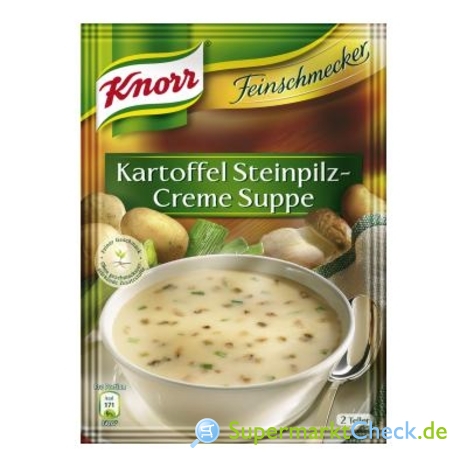 Foto von Knorr Feinschmecker Kartoffel Steinpilzcreme Suppe