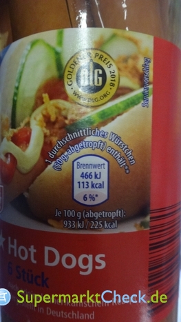 American Hot Dog Würstchen: Preis, Angebote, Kalorien & Nutri-Score | USA, ab 01.02.