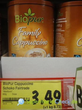 Foto von Biopur Family Cappuccino 