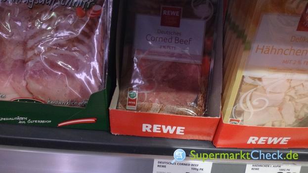 Foto von REWE Beste Wahl Deutsches Corned Beef 100g