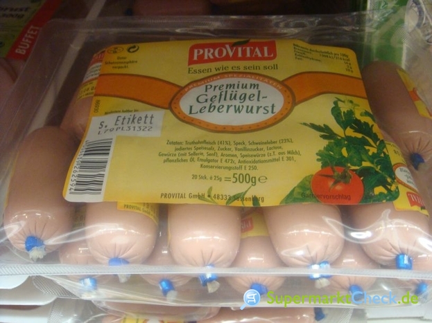 Foto von Provital Premium Geflügel-Leberwurst