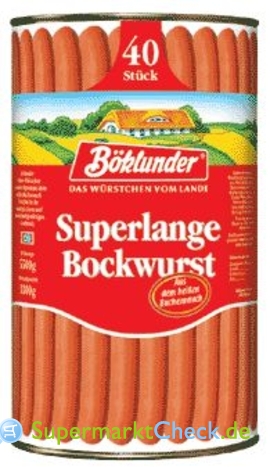Foto von Böklunder Superlange Bockwurst