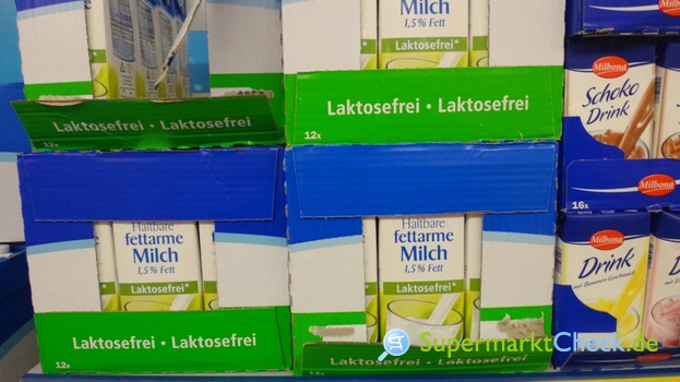 Milbona Haltbare fettarme Milch Laktosefrei Laktosefrei, 1,5% Fett ...