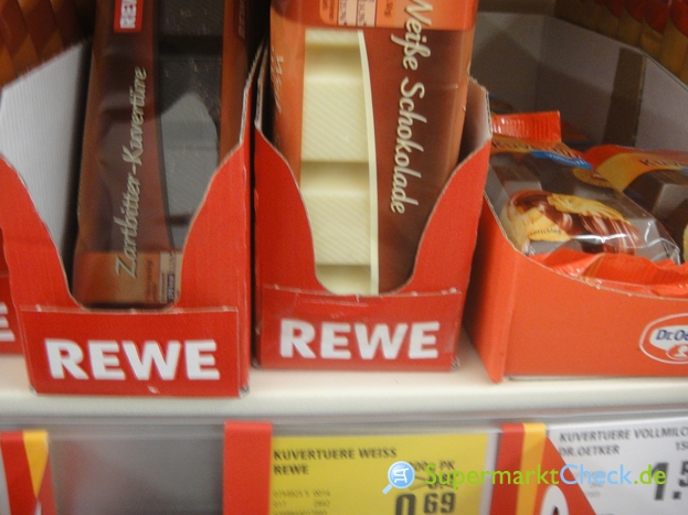 Foto von REWE Beste Wahl Weiße Schokolade Kuvertüre