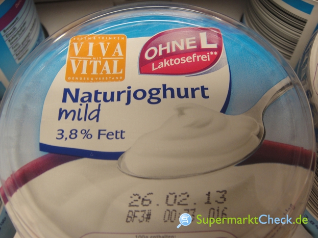 Foto von Viva Vital Naturjoghurt mild laktosefrei