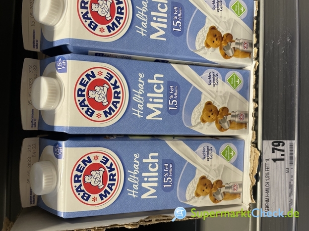 Foto von Bärenmarke Haltbare Milch 1,5%