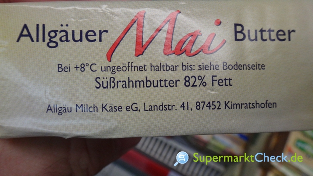 Allgäuer Mai Butter: Preis, Angebote, Kalorien &amp; Nutri-Score