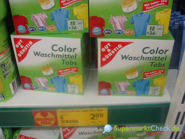 Foto von Gut & Günstig Color Waschmittel Tabs 