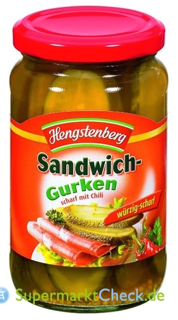 Foto von Hengstenberg Sandwich Gurken 