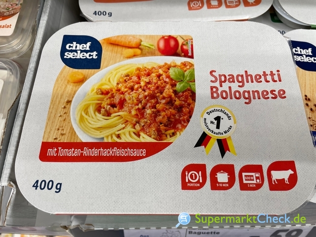 Foto von chef select Spaghetti Bolognese