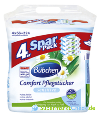 Foto von Bübchen Comfort Pflegetücher 4-er Spar-Pack