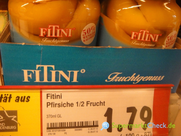 Foto von Fitini Pfirsiche 1/2 Frucht
