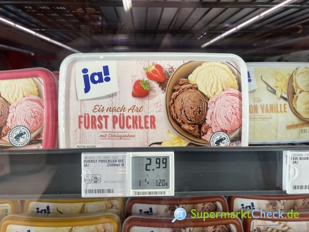 Foto von ja! Eiscreme Fürst-Pückler-Art 1000ml