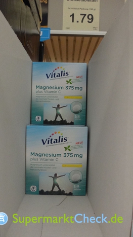 Foto von Vitalis /Aldi Nord Magnesium 375mg Tabletten