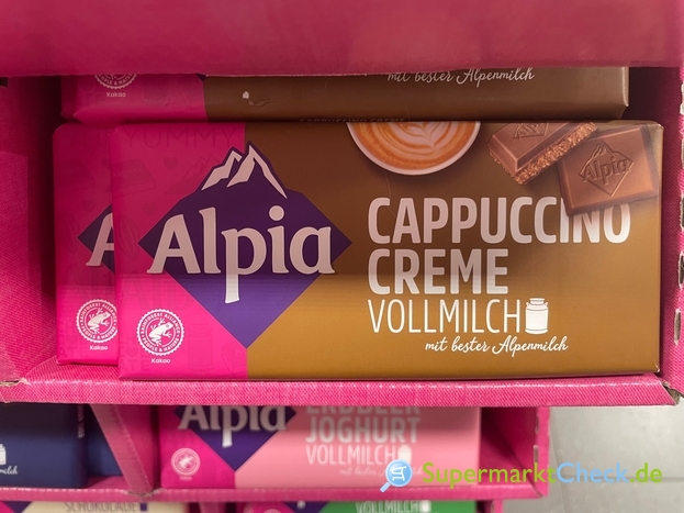 Foto von Alpia Tafelschokolade, Cappuccino Creme 