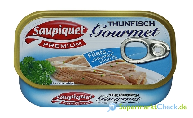 Foto von Saupiquet Thunfisch Gourmet Filets Naturale