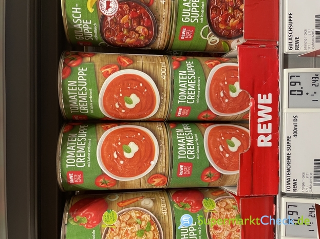 Foto von REWE Beste Wahl Tomaten Cremesuppe