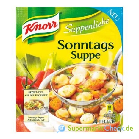 Foto von Knorr Suppenliebe Sonntags Suppe
