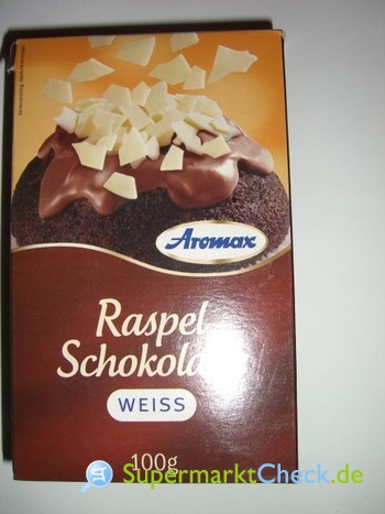 Foto von Aromax Raspel Schokolade