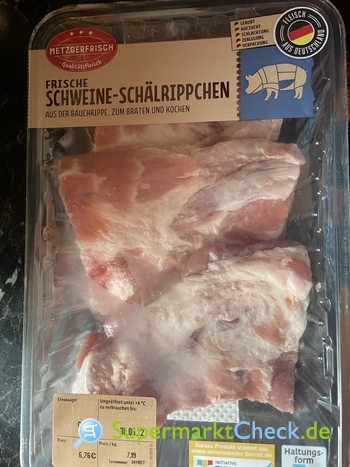 Metzgerfrisch Schweine Preis, & Kalorien Nutri-Score Angebote, Schälrippchen