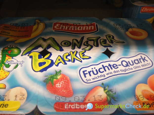 Foto von Ehrmann Monster Backe Früchte-Quark 