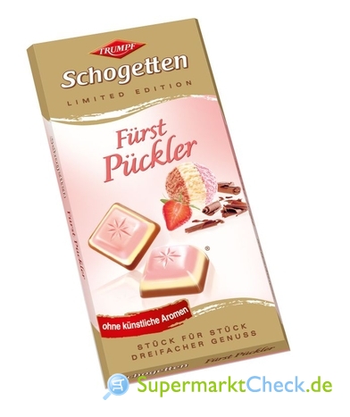 Trumpf Schogetten Fürst Pückler: Preis, Angebote, Kalorien & Nutri-Score