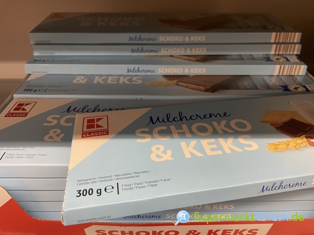 K Classic Schoko &amp; Keks Milchcreme: Preis, Angebote, Kalorien &amp; Nutri-Score