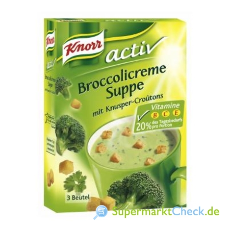 Foto von Knorr activ Broccolicreme Suppe 