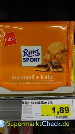 Foto von Ritter Sport Karamell + Keks