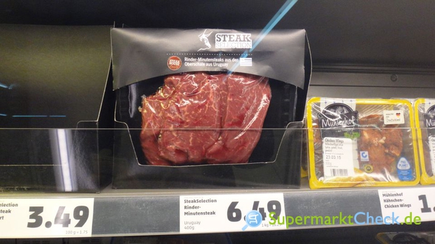 Foto von Steak Selection frisches Rinder Minutensteak