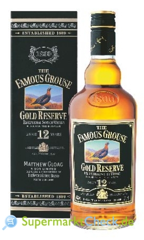 Foto von Famous Grouse 12 Jahre Gold Reserve Whisky