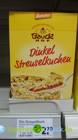 Foto von Bauckhof Dinkel Streuselkuchen
