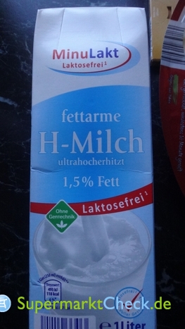 Foto von MinuLakt Laktosefreie fettarme H-Milch 