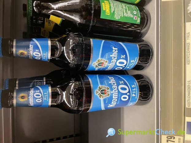 Foto von Krombacher 0,0% Pilsener Bier, alkoholfrei, 11 x 0,5l (11 x 5.5 Liter)