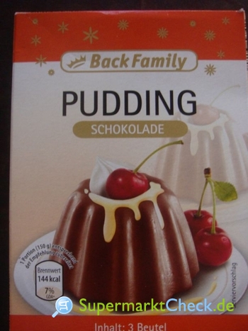 Foto von Back Family Pudding