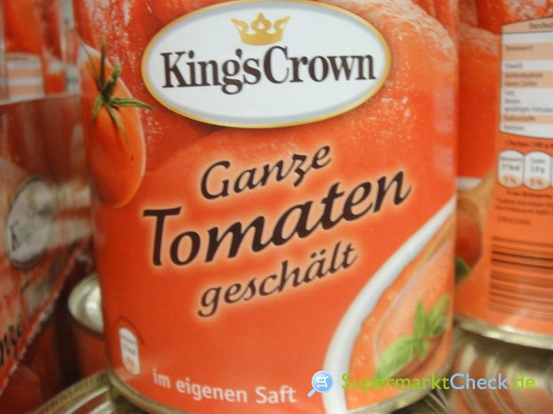 Kings Crown Ganze Tomaten Im Eigenen Saft Geschalt Nutri Score Kalorien Angebote Preise