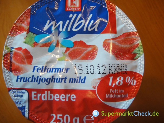 Foto von K Classic milblu fettarmer Fruchtjoghurt mild