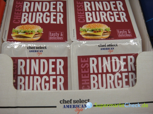 Foto von chef select Rinder Burger Cheese
