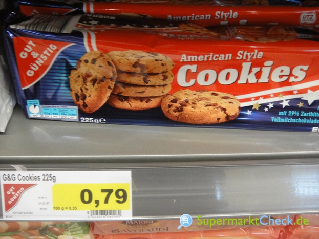 Foto von Gut & Günstig Cookies - American Style 225 g