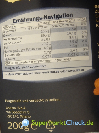 mit Mandeln: Nutri-Score Italiamo Preis, & Cantuccini Angebote, Kalorien