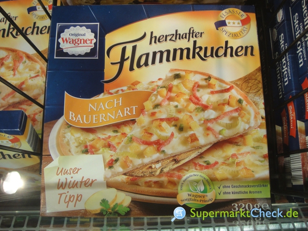 Wagner herzhafter Flammkuchen nach Bauernart: Preis, Angebote, Kalorien &  Nutri-Score
