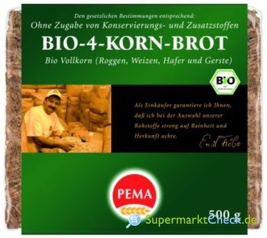 Foto von Pema Bio 4-Korn Brot
