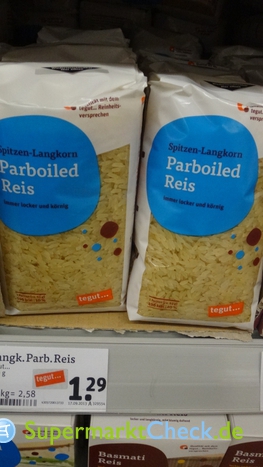 Foto von Tegut Spitzen Langkorn Parboiled Reis
