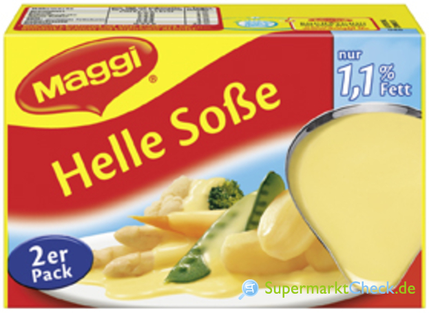 Maggi Helle Soße 1,1% Fett 2 x 25g: Preis, Angebote, Kalorien &amp; Nutri-Score