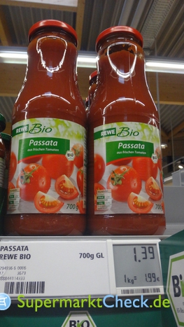 Foto von Rewe Bio Passata Passierte Tomaten