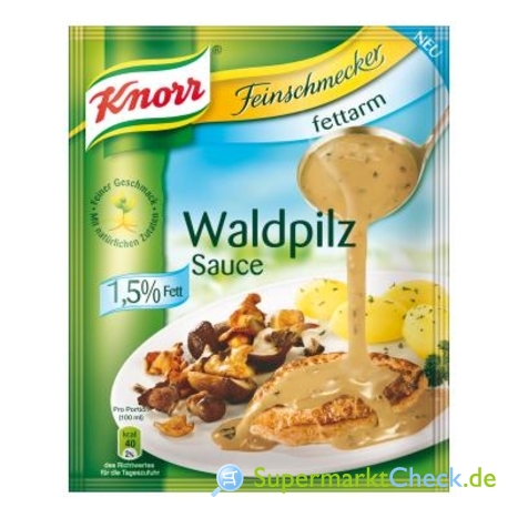 Foto von Knorr Feinschmecker fettarm Waldpilz Sauce 1,5 % Fett