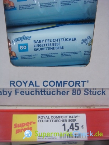 Foto von Royal Comfort Baby Feuchttücher